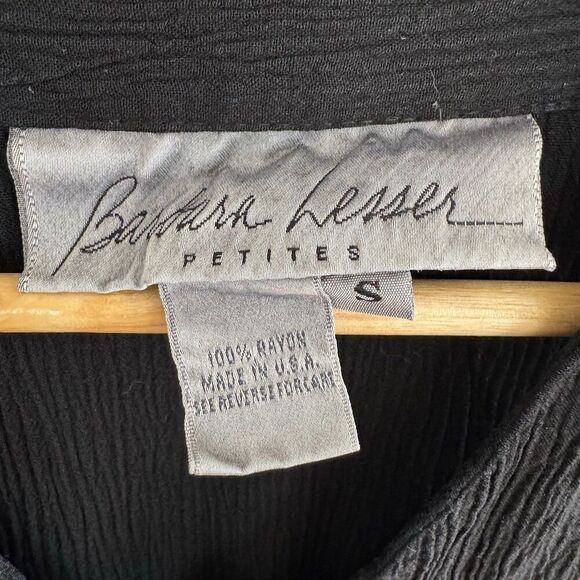 Barbara Lesser Vintage Dress Womens Petite Small Aztec Tie Dye Artsy Beachy - Picture 8 of 12